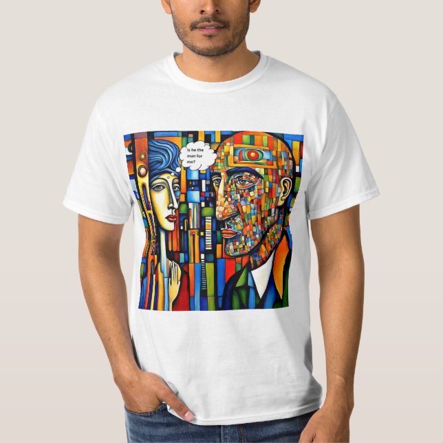 Rätt man för mig t shirt (Framsida)