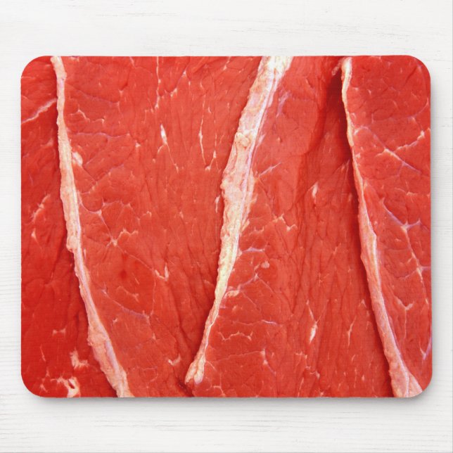 Rått nötköttSteakkött Mousepad/Mousemat Musmatta (Framsidan)