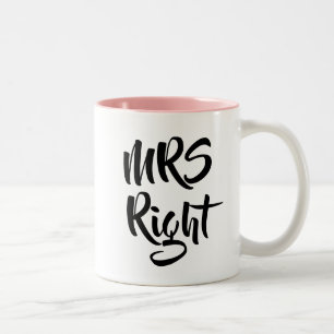 Rätt rolig fru Två-Tonad mugg