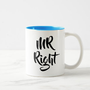 Rätt Rolig Herr Två-Tonad Mugg