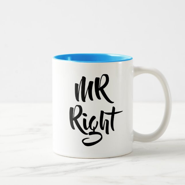 Rätt Rolig Herr Två-Tonad Mugg (Höger)