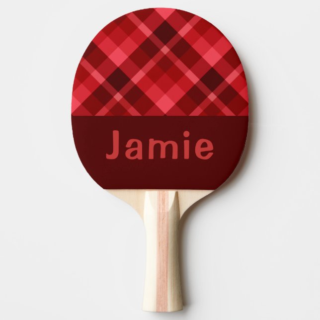 Rätt Ruby Red Play Monogram Ping Pong Paddle Pingisracket (Framsidan)