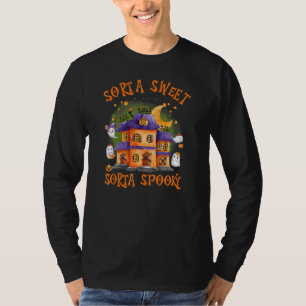 Rätt Söt Rätt Skum Vattenfärg Spökhus T Shirt