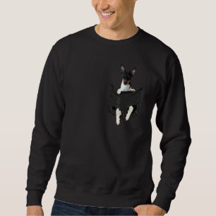 Rått Terrier i fickan för Rat Terrier Lång Ärmad Tröja