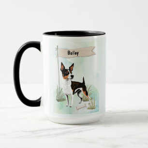 Rått Terrier Vattenfärg Personlig Hund Mugg