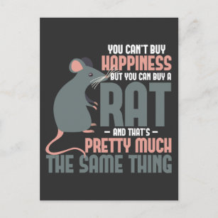 Råtta Älskare Happiness Small Rodent Animal Owner Vykort