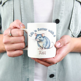 Råtta Älskare Pet Owner Coffee älskare te älskare- Kaffemugg