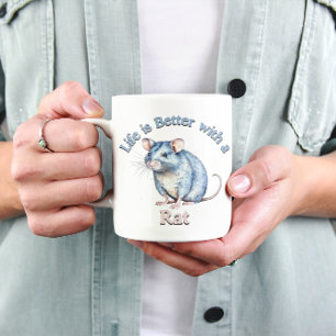 Råtta Älskare Pet Owner Coffee älskare te älskare- Kaffemugg