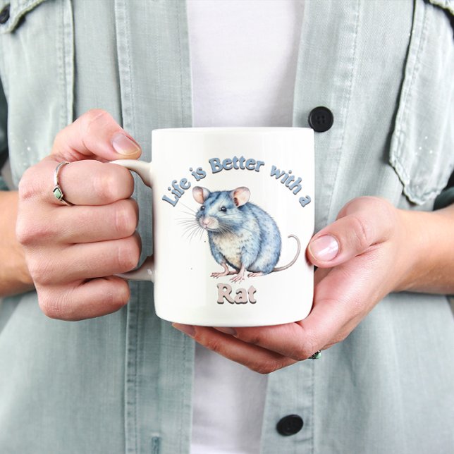 Råtta Älskare Pet Owner Coffee älskare te älskare- Kaffemugg (Skapare uppladdad)