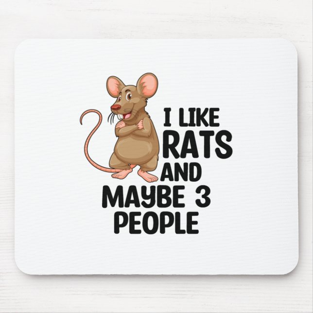 Råtta Älskare | Råttor Pet Rodents Pets Animals Gi Musmatta (Framsidan)