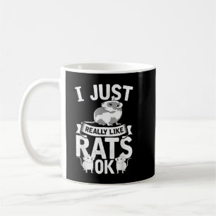 Råtta Älskare Rodent Funny Animal Pet Cute Råtta Kaffemugg