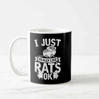 Råtta Älskare Rodent Funny Animal Pet Cute Råtta Kaffemugg
