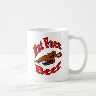 Råtta Ansikte Beer logotyp Shirt Kaffemugg