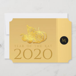 Råtta År 2020-Eleganten för frukt, , Monogram, Par