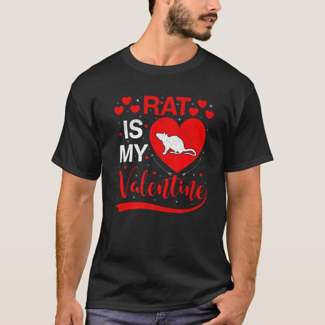 Råtta är mitt hjärtans sjungande hjärta Råtta Vale T Shirt (Framsida)