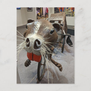 Råtta Art-Bike-vykort Vykort