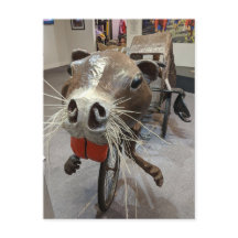 Råtta Art-Bike-vykort