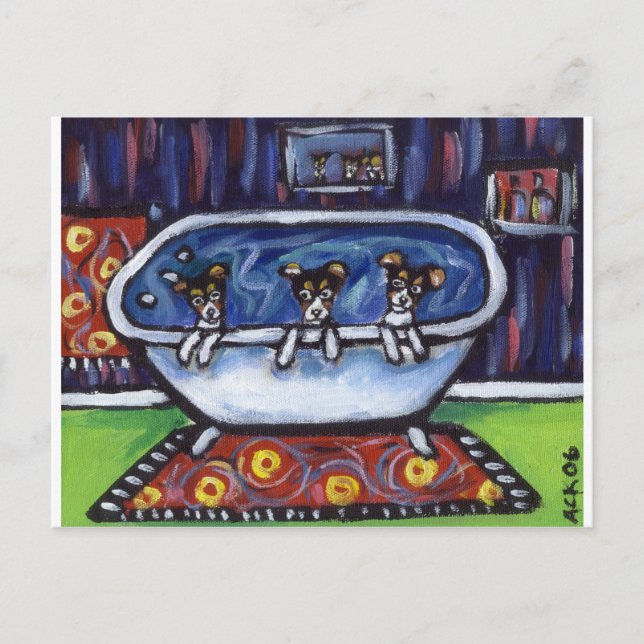 Råtta-bada Vykort (Framsida)