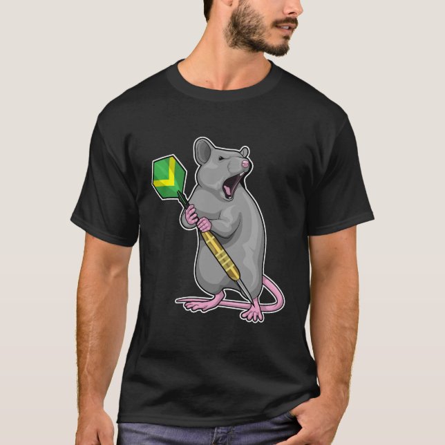 Råtta Darts Dart T Shirt (Framsida)