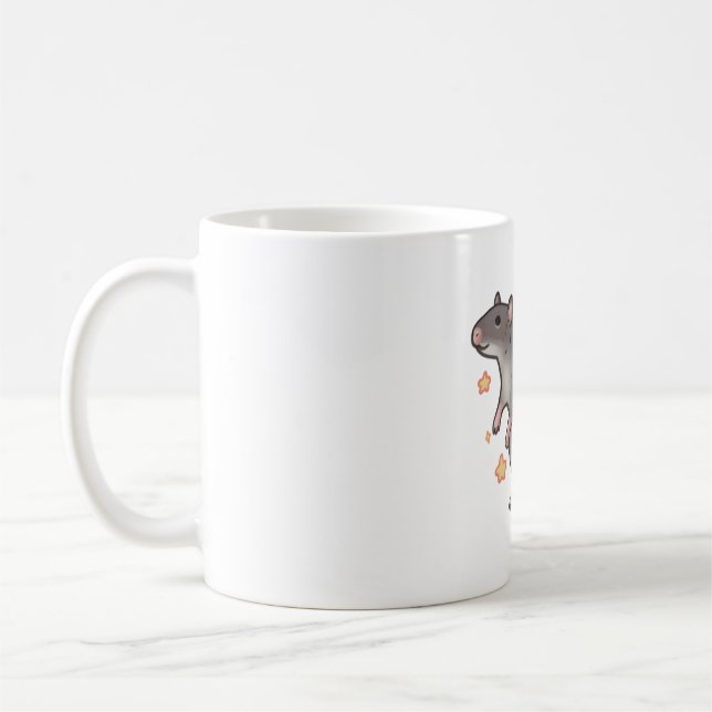 Råtta Delight � Cute Animal Art Kaffemugg (Vänster)