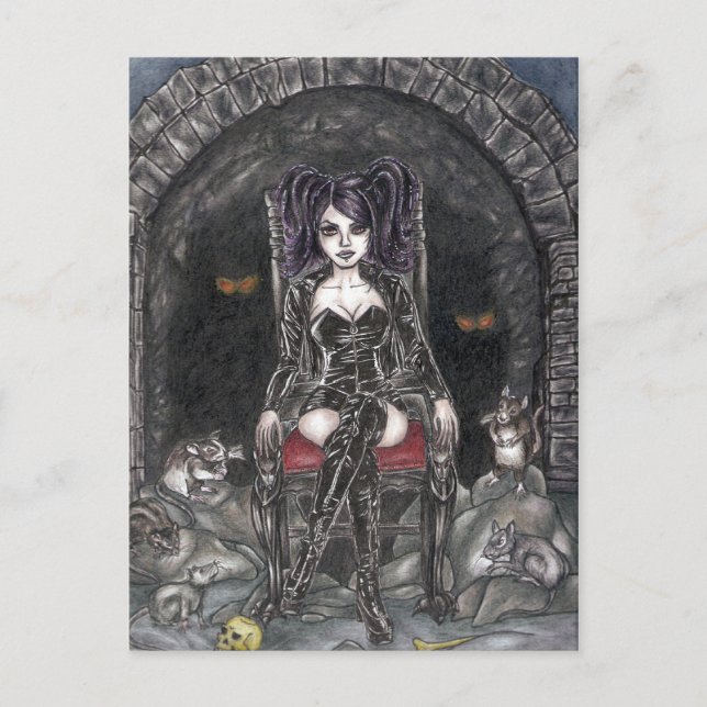 Råtta drottningens vykort (Framsida)