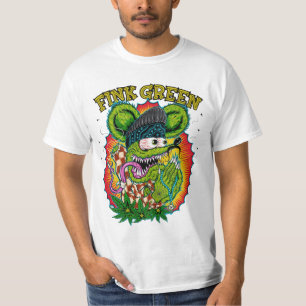 Råtta fink grönt t shirt