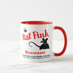 Råtta Fink Restaurant, Rush Street, Chicago, IL Mugg