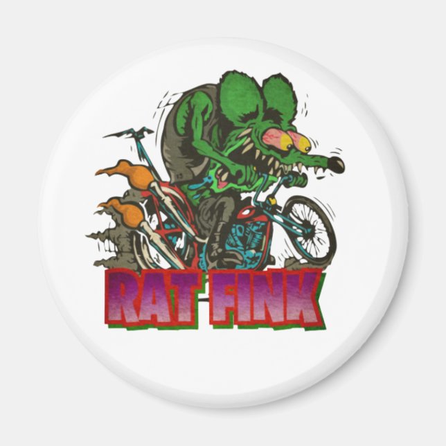 Råtta Fink Vintage Magnet (Framsidan)