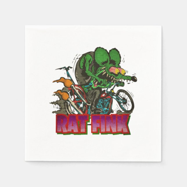 Råtta Fink Vintage Pappersservett (Framsidan)