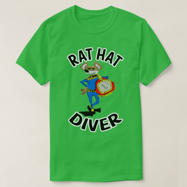 Råtta Hat Diver T Shirt (Design framsida)