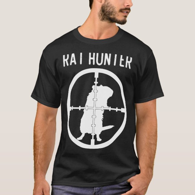 Råtta Hunter T-shirt - Mouse Control Expert Tee (Framsida)