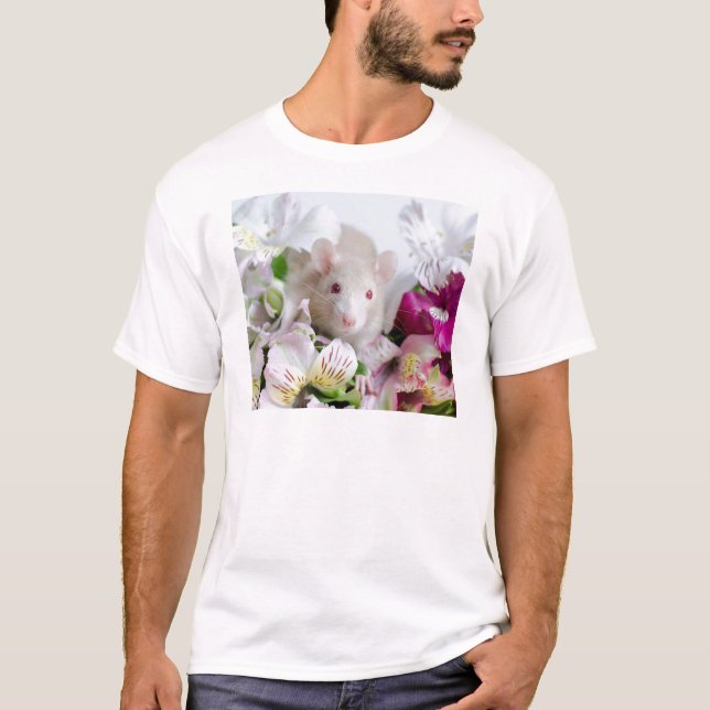 Råtta i flowers. t-shirt (Framsida)