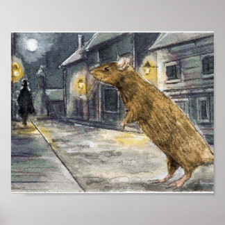 Råtta i Whitechapel Poster
