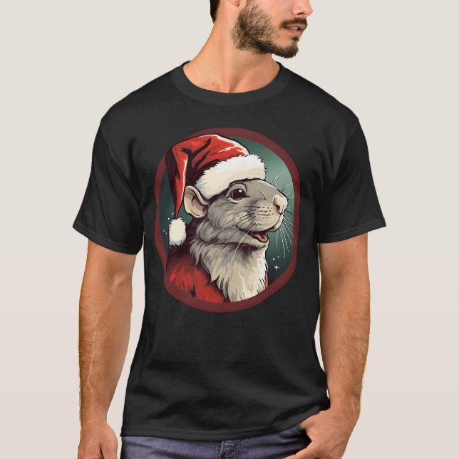 Råtta-julfamiljen T Shirt (Framsida)