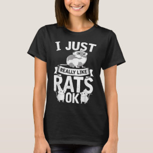 Råtta Mamma Råttor Älskare Kvinnoflickor i T Shirt