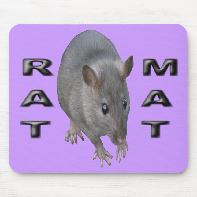 Råtta Mat Mousepad Musmatta (Framsidan)