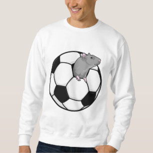 Råtta med fotboll lång ärmad tröja