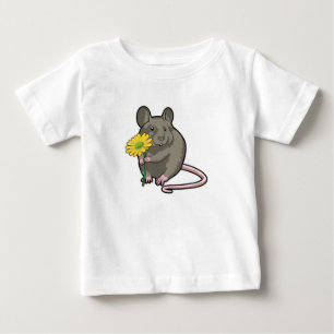 Råtta med gult Flower T Shirt