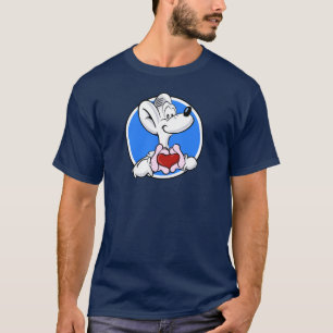 Råtta med hjärta t shirt