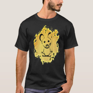 Råtta Motif Cute Råtta i hand Rodent Cheese Pet An T Shirt