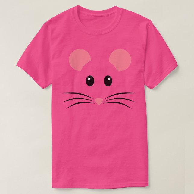 Råtta Mouse Ansikte Costume Funny Halloween T Shirt (Design framsida)