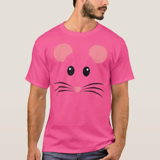 Råtta Mouse Ansikte Costume Funny Halloween T Shirt