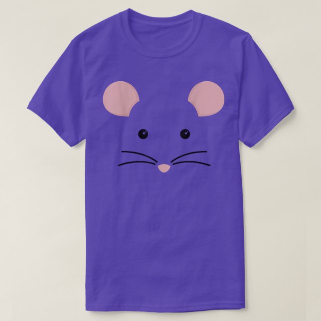 Råtta Mouse Ansikte Costume Halloween påstår att j T Shirt (Design framsida)