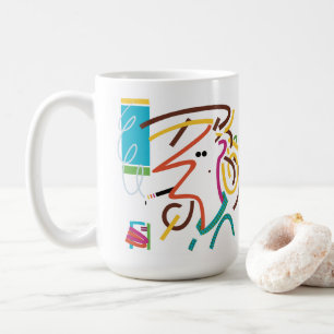 Råtta Nest Abstrakt Modern Art Illustration Mugg