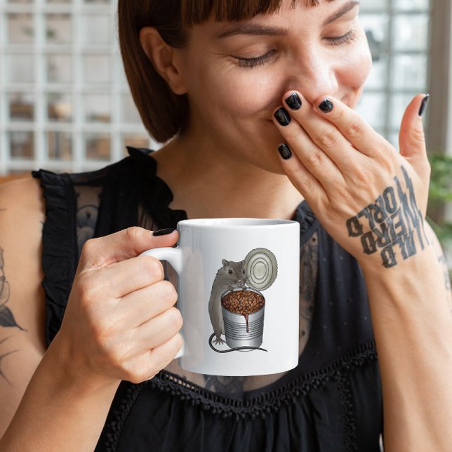 Råtta och Bake Beans Kaffemugg (Skapare uppladdad)
