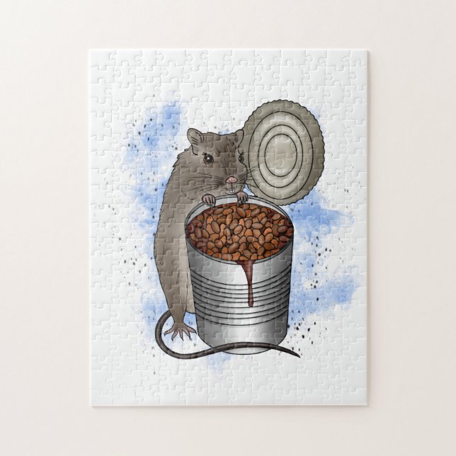 Råtta och Bake Beans Pussel (Vertikal)