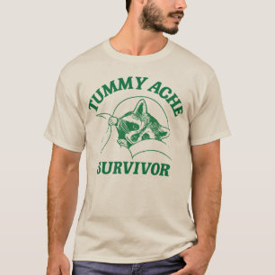 Råtta överlevare av magsmärta Meme Vintage T Shirt