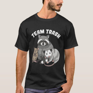 Råtta Raccoon Racoon Opossum Possum Team Sopor Fun T Shirt