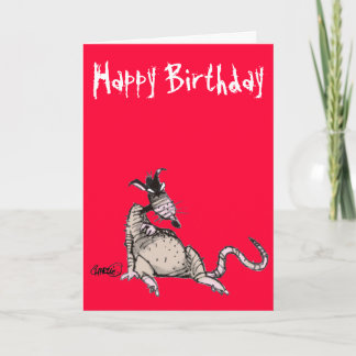 Råtta Rod Birthday Card Kort