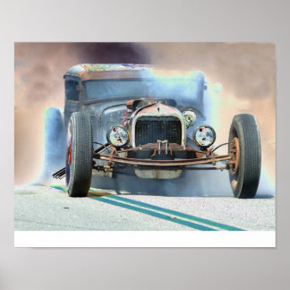 Råtta Rod Burnout Poster